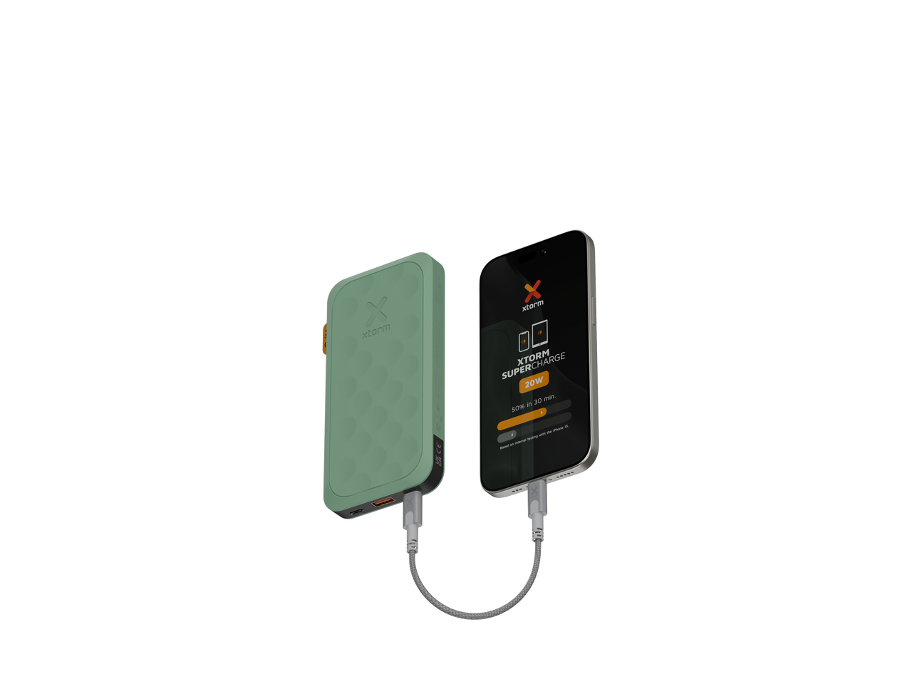 Powerbank 20W - 10.000 mAh - Fuel Series 5 - Sage Green