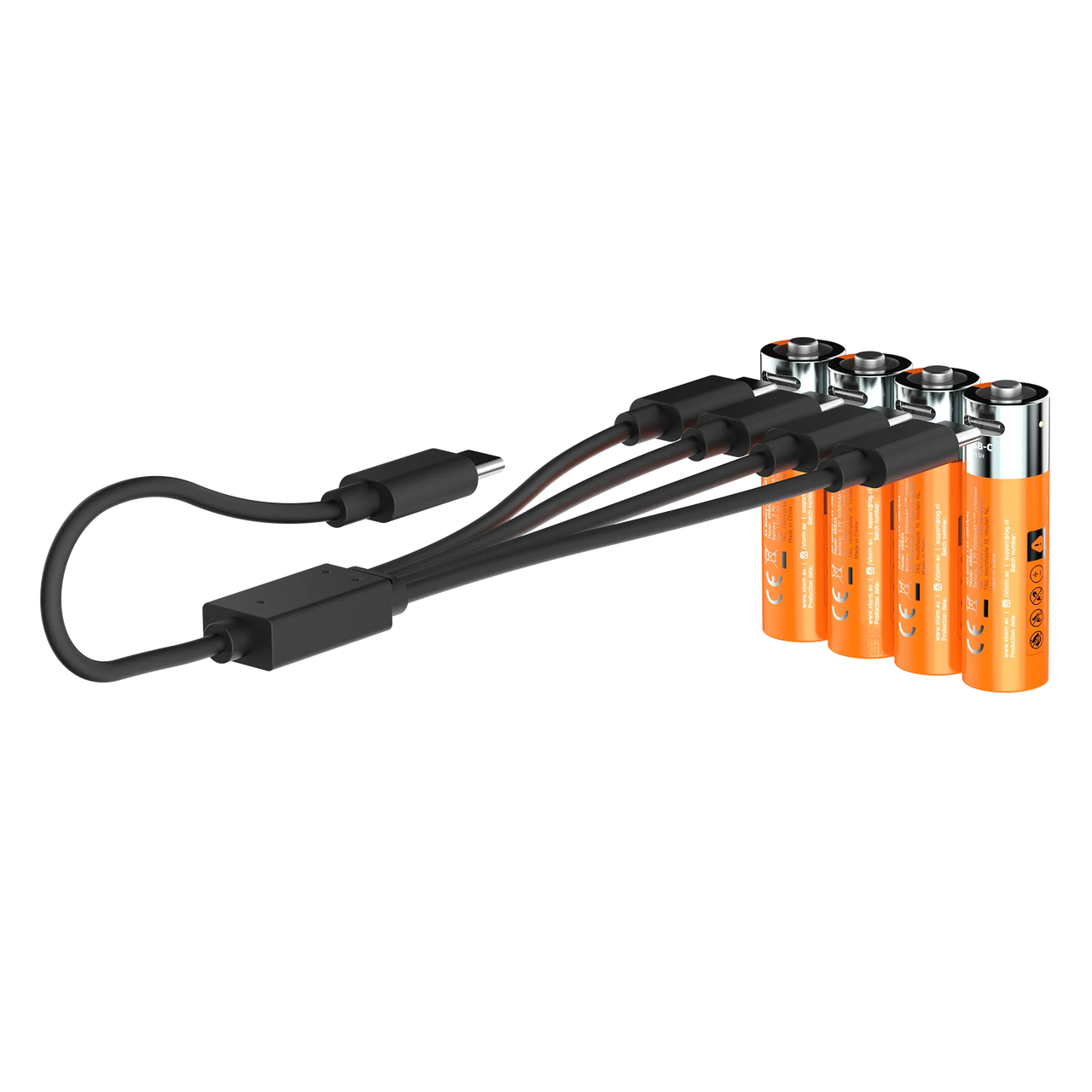 Wiederaufladbare AA-Batterien mit USB-C - 4er-Pack