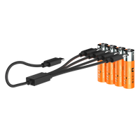 Thumbnail for Wiederaufladbare AA-Batterien mit USB-C - 4er-Pack