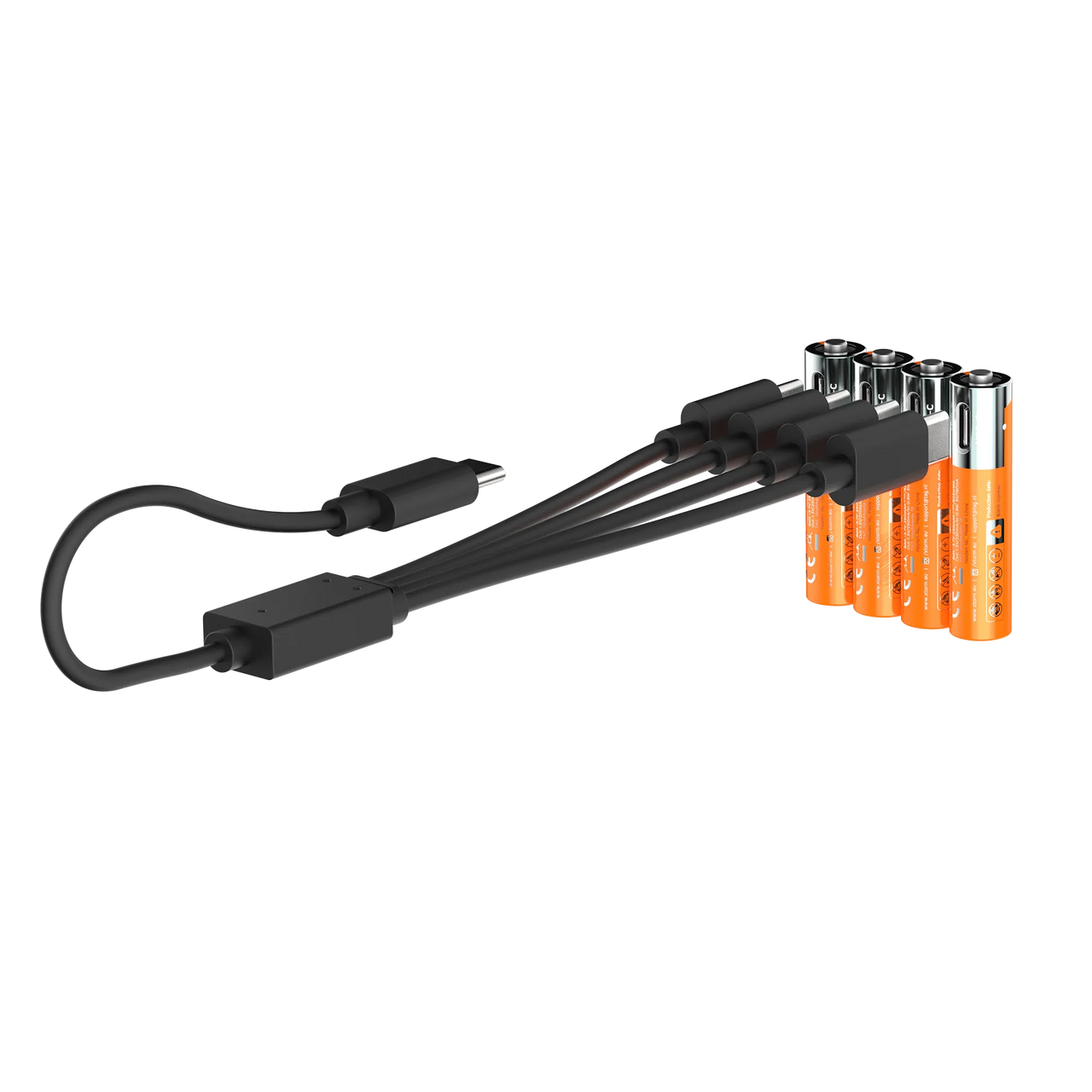 Wiederaufladbare AAA-Batterien mit USB-C - 4er-Pack