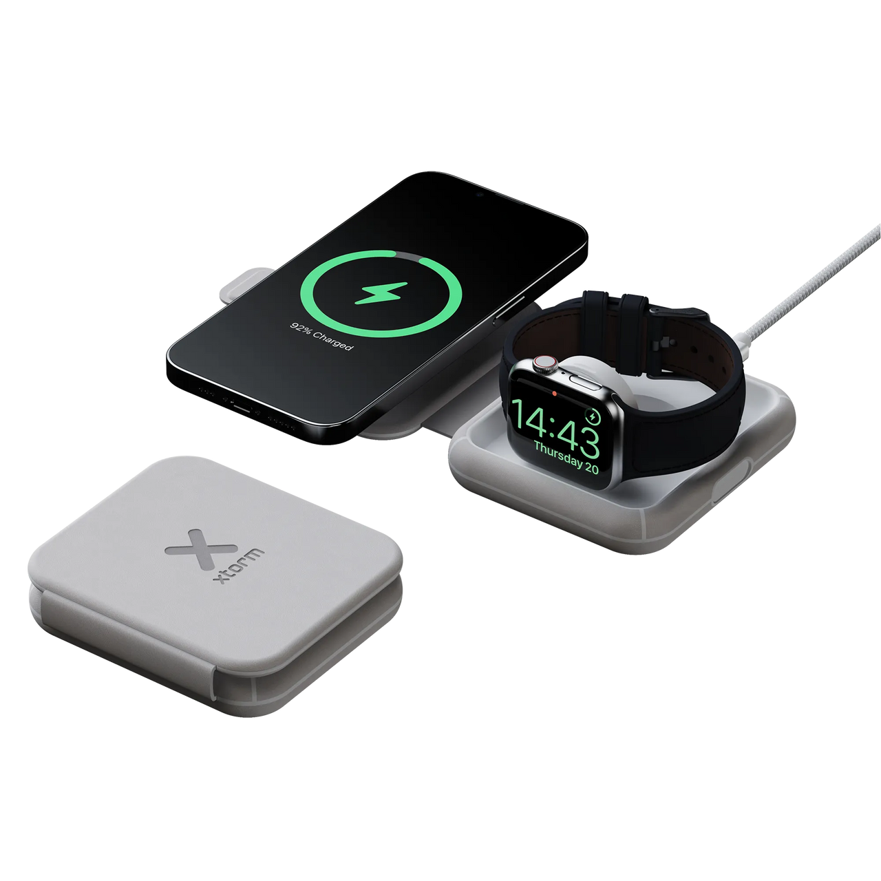 Faltbares kabelloses ReiseLadegeräte 2 in 1