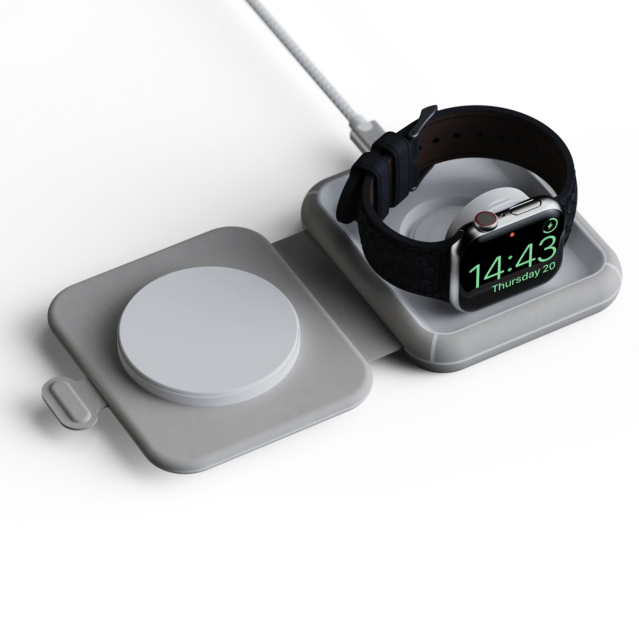 Faltbares kabelloses ReiseLadegeräte 2 in 1