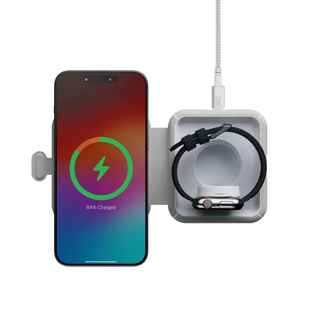 Faltbares kabelloses ReiseLadegeräte 2 in 1