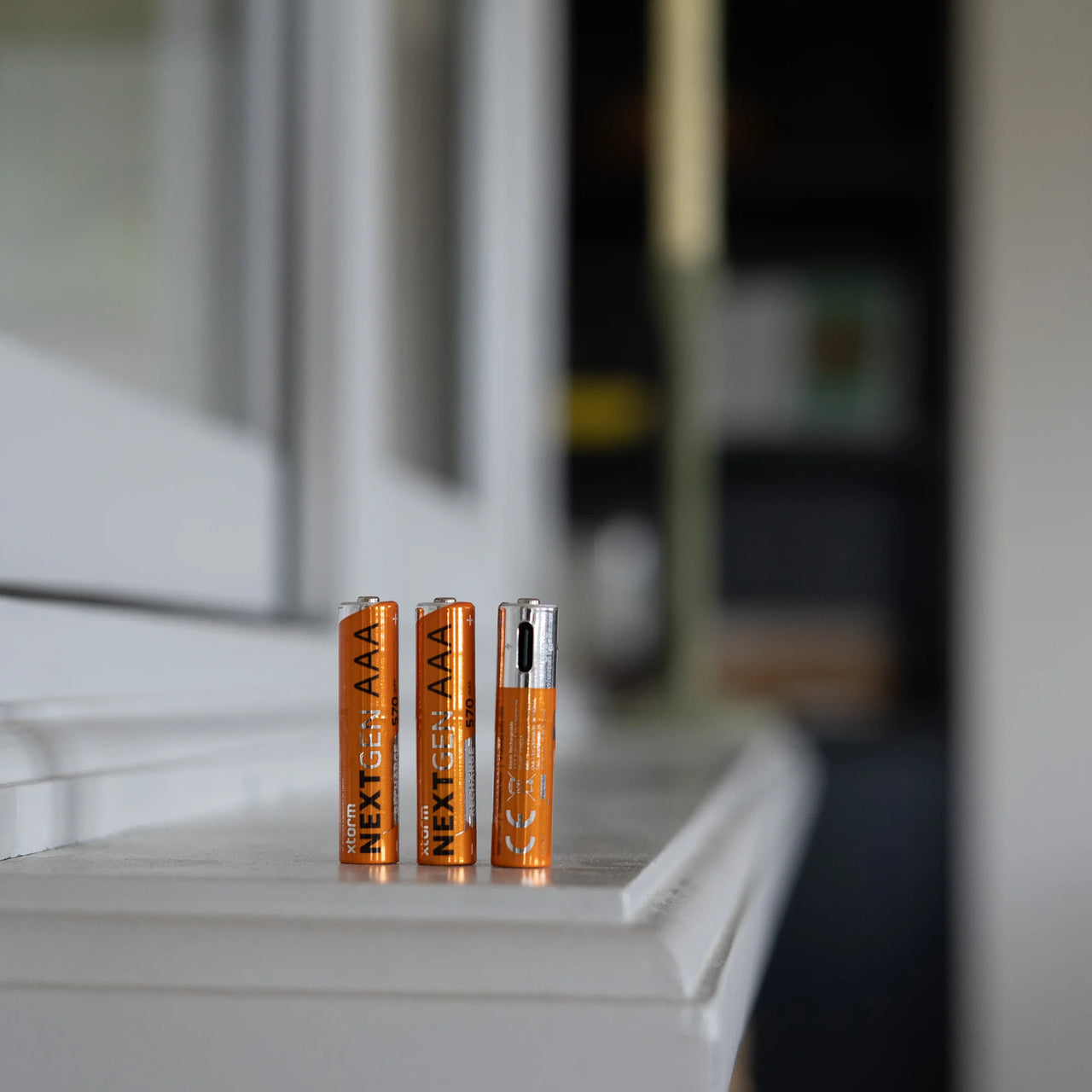 Wiederaufladbare AAA-Batterien mit USB-C - 4er-Pack