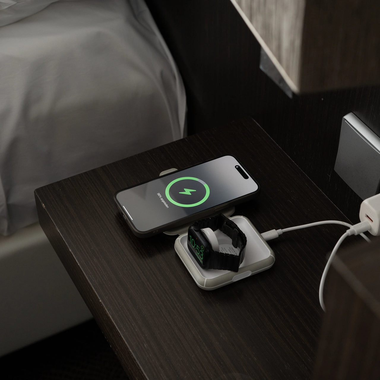 Faltbares kabelloses ReiseLadegeräte 2 in 1