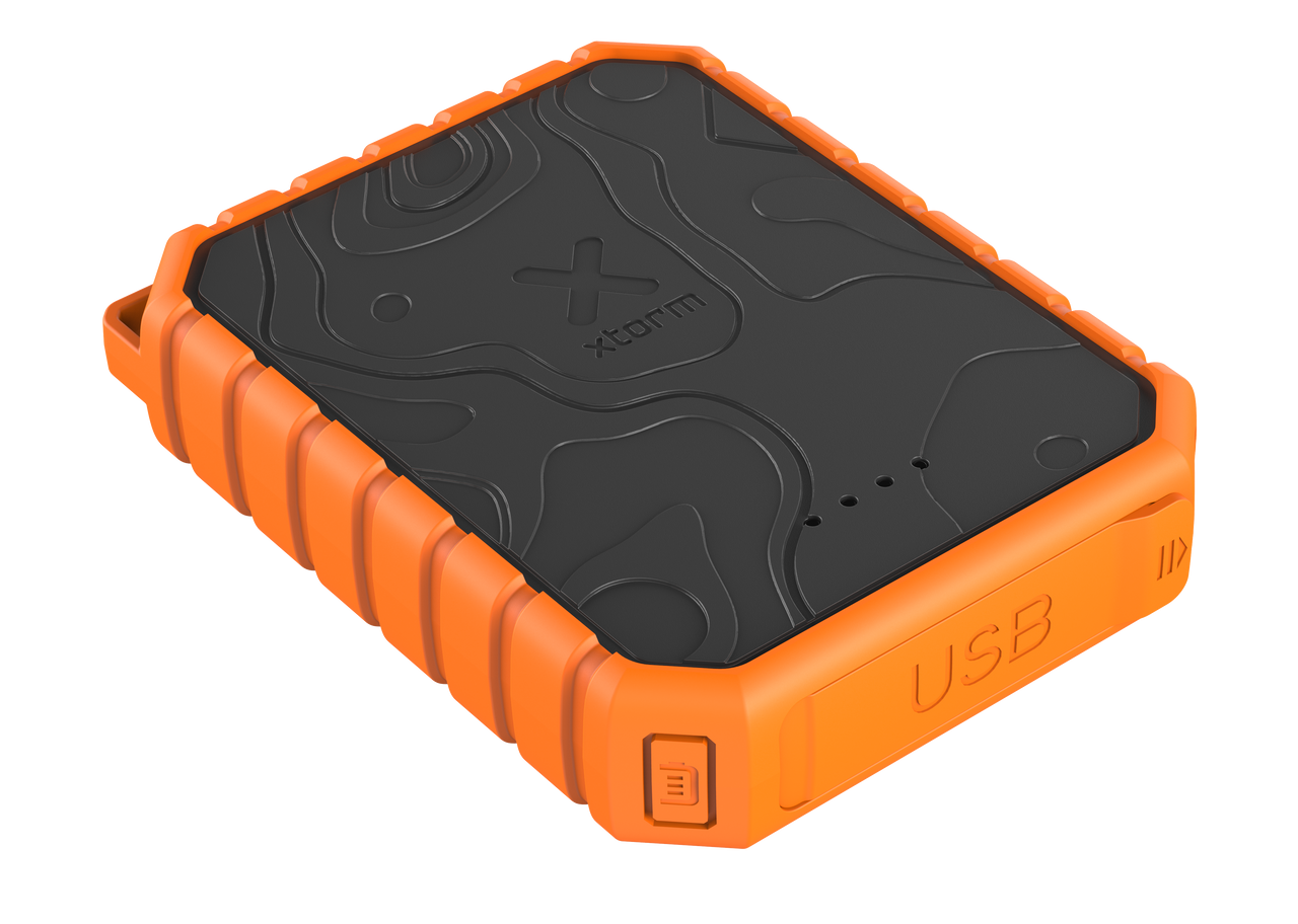 Xtreme Power Bank Rugged 20W - 10.000 mAh - Outdoor - Wasserdicht mit Taschenlampe - Quick Charge 3.0