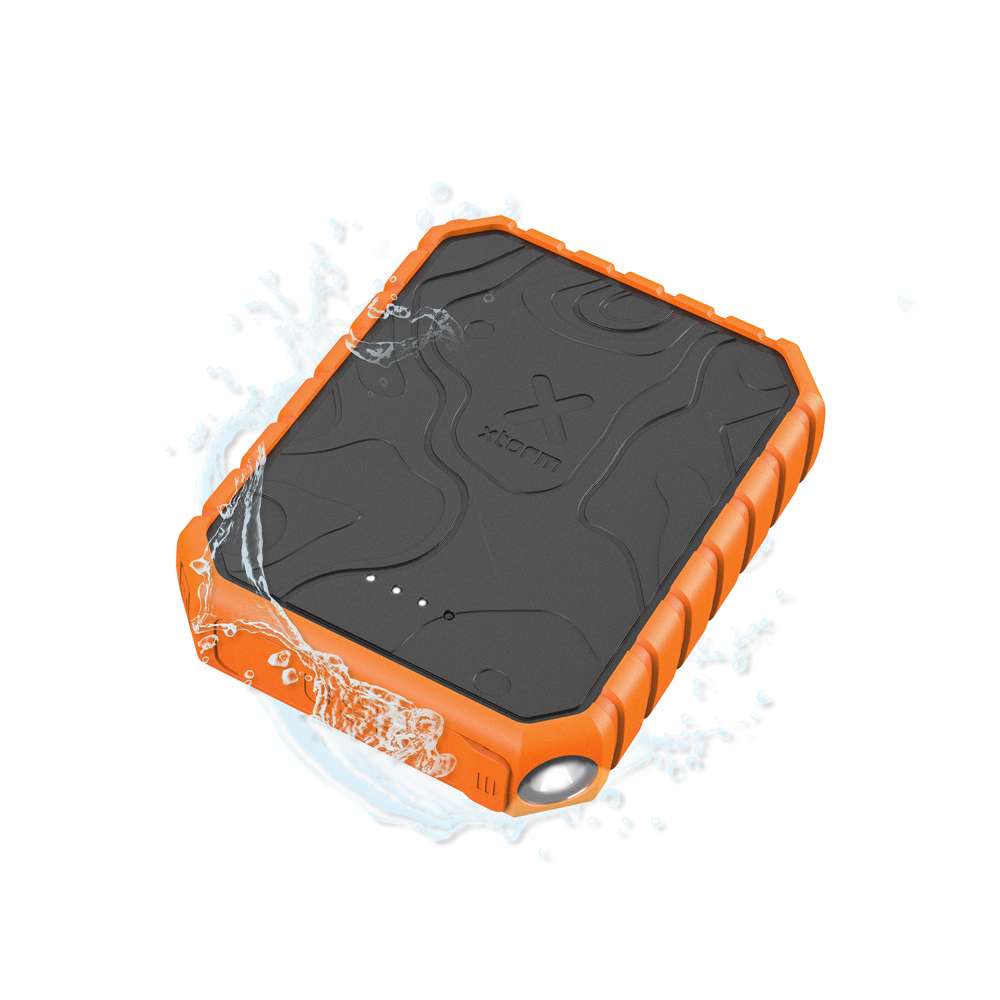 Xtreme Power Bank Rugged 20W - 10.000 mAh - Outdoor - Wasserdicht mit Taschenlampe - Quick Charge 3.0