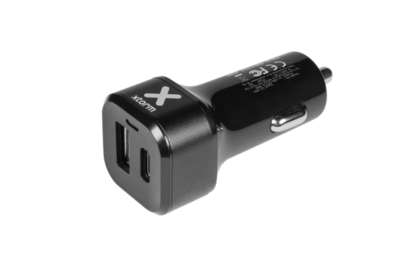 Auto-Ladegeräte Pro (48W)  USB-C + USB-A - Schwarz