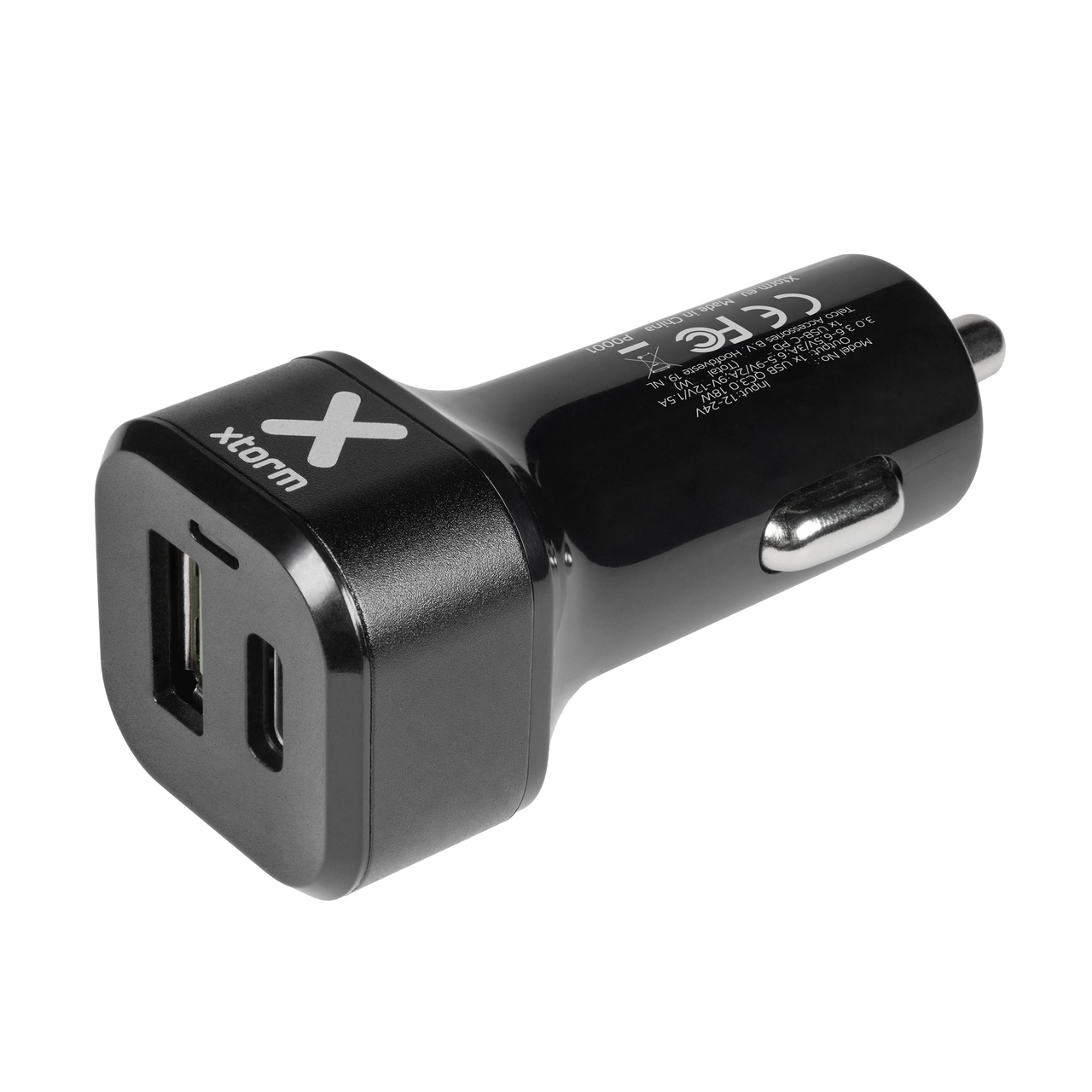 Auto-Ladegeräte Pro (48W)  USB-C + USB-A - Schwarz
