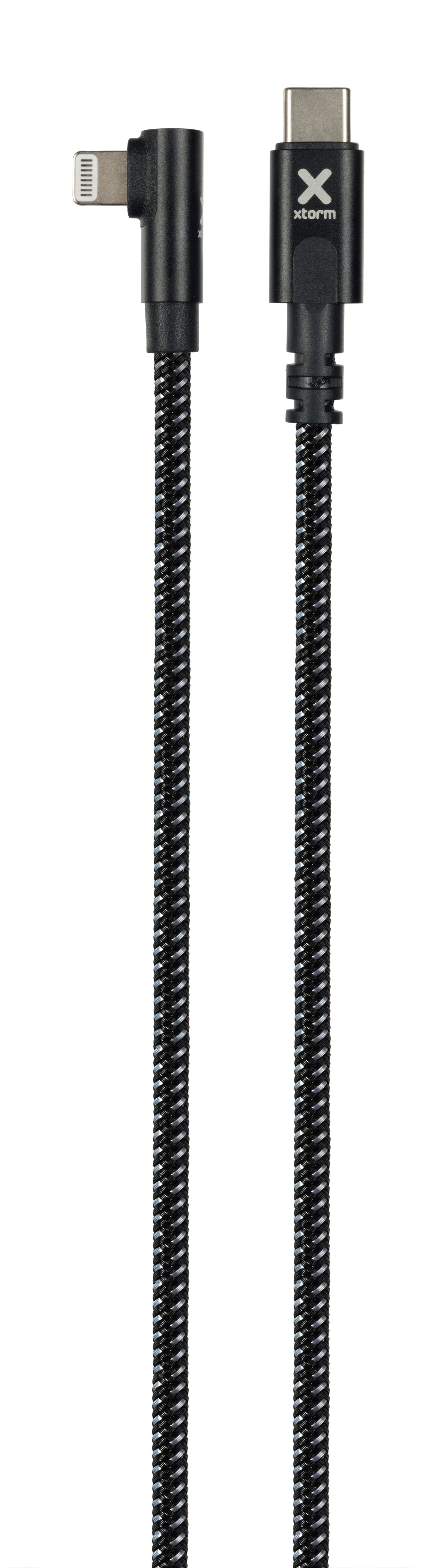 Original 90⁰ USB-C auf Lightning Kabel - 1.5 Meter - Schwarz