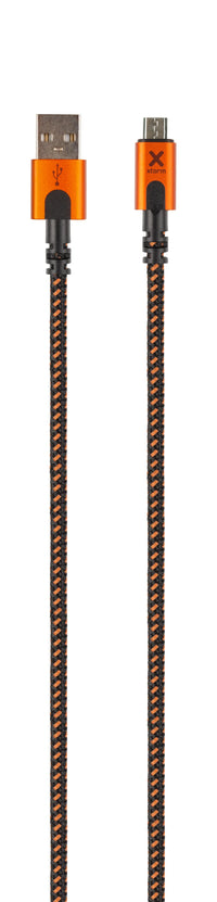 Thumbnail for Xtreme USB auf Micro USB Kabel - 1.5 Meter - Schwarz/Orange
