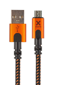 Thumbnail for Xtreme USB auf Micro USB Kabel - 1.5 Meter - Schwarz/Orange