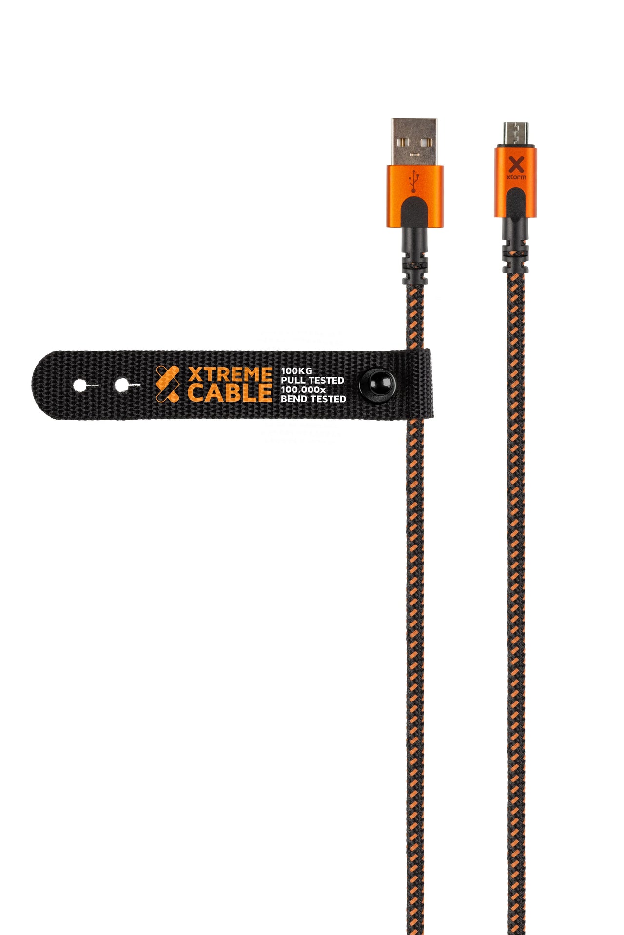 Xtreme USB auf Micro USB Kabel - 1.5 Meter - Schwarz/Orange