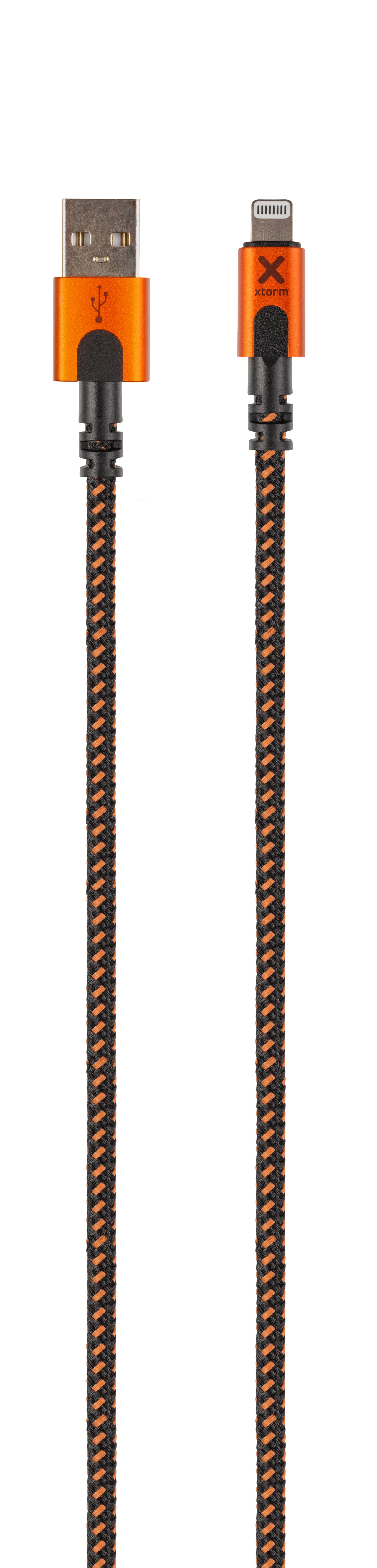 Xtreme USB auf Lightning Kabel - 1.5 Meter - Schwarz/Orange