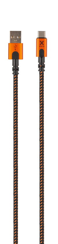Thumbnail for Xtreme USB auf USB-C Kabel - 1.5 Meter - Schwarz/Orange