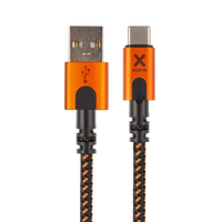Thumbnail for Xtreme USB auf USB-C Kabel - 1.5 Meter - Schwarz/Orange