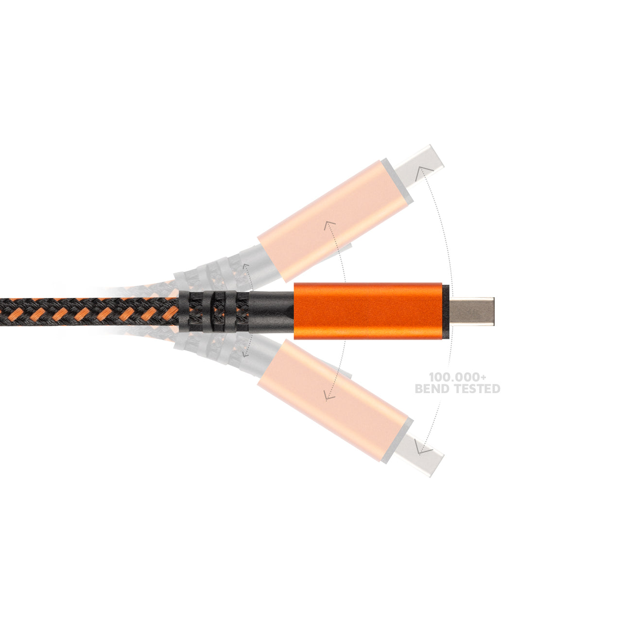 Xtreme USB auf Lightning Kabel - 1.5 Meter - Schwarz/Orange