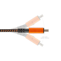 Thumbnail for Xtreme USB auf Lightning Kabel - 1.5 Meter - Schwarz/Orange