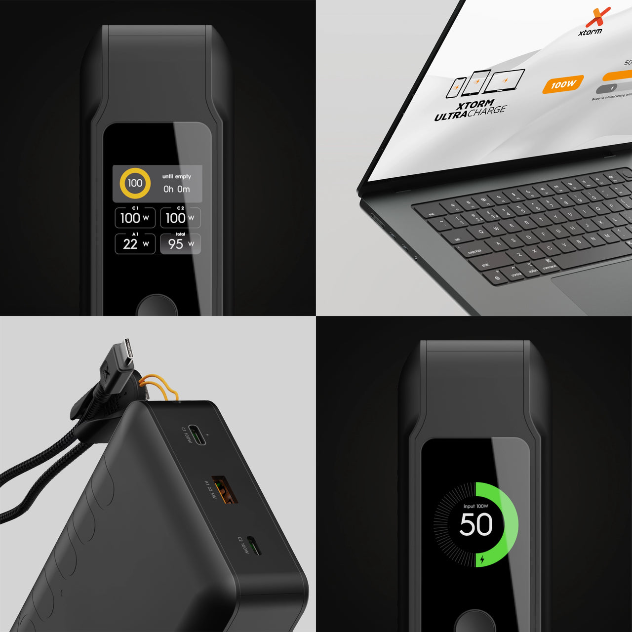 Powerbank 60000 mAh 100W USB-C NextGen Black