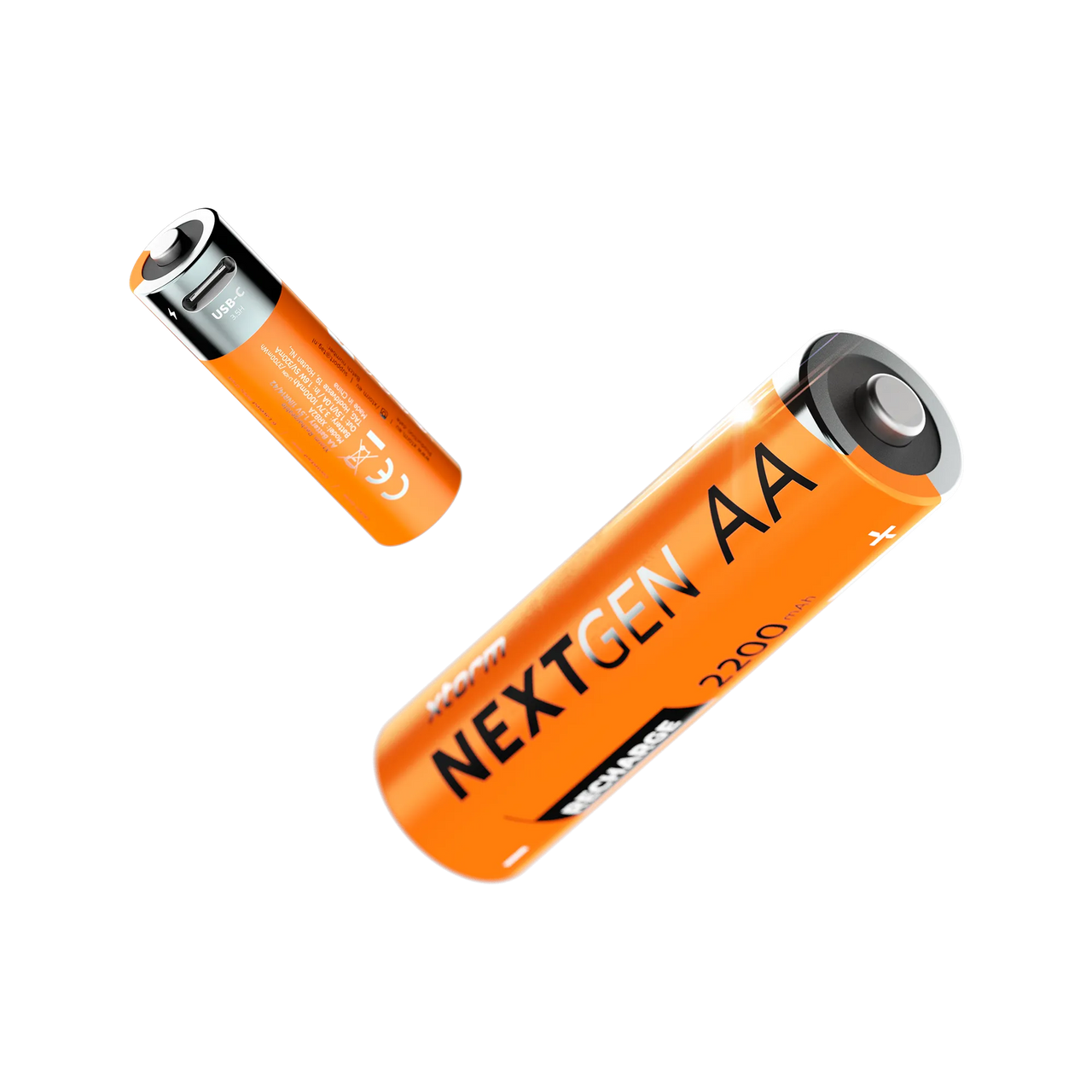 Wiederaufladbare AA-Batterien mit USB-C - 4er-Pack