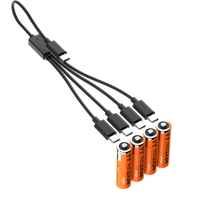 Thumbnail for Wiederaufladbare AA-Batterien mit USB-C - 4er-Pack