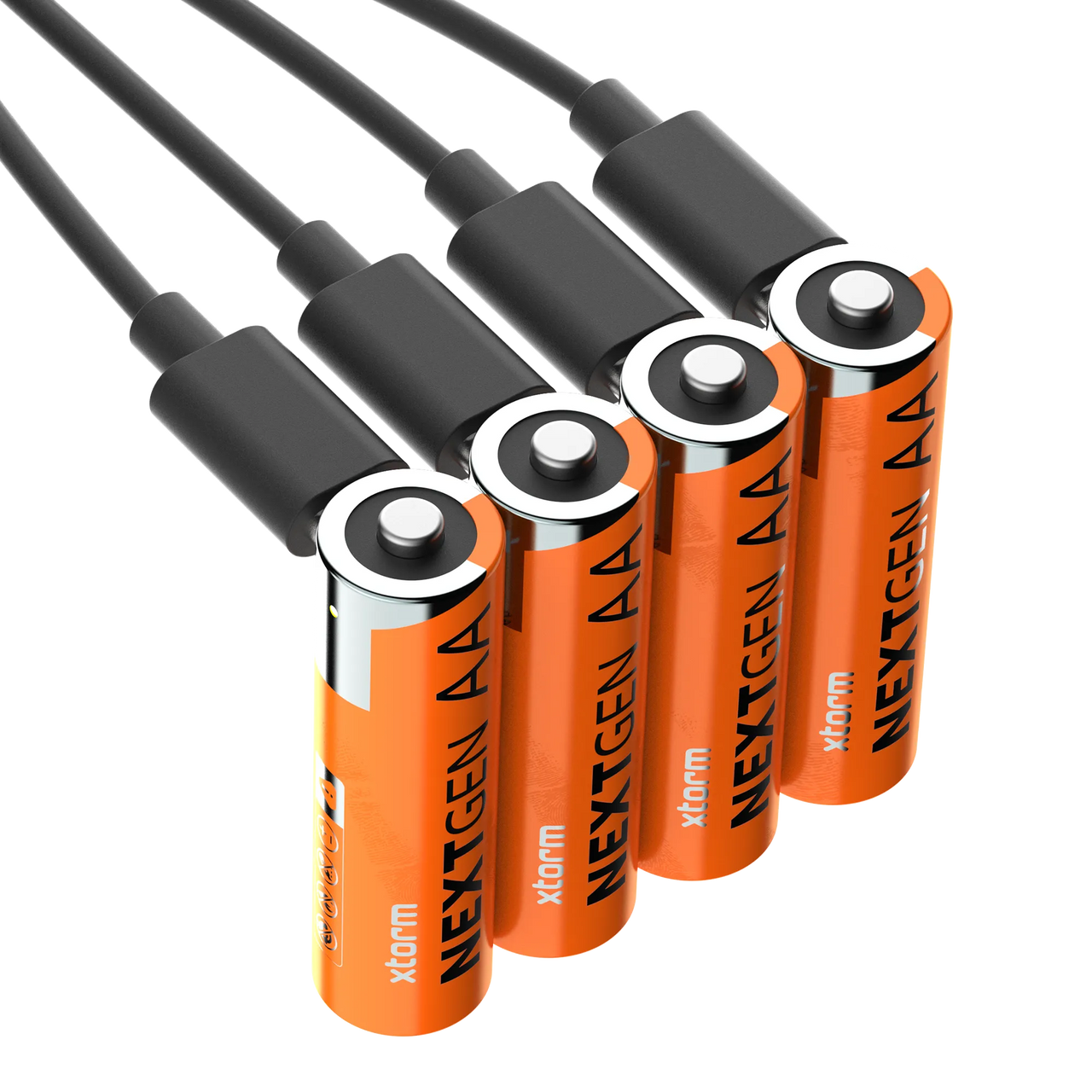 Wiederaufladbare AA-Batterien mit USB-C - 4er-Pack