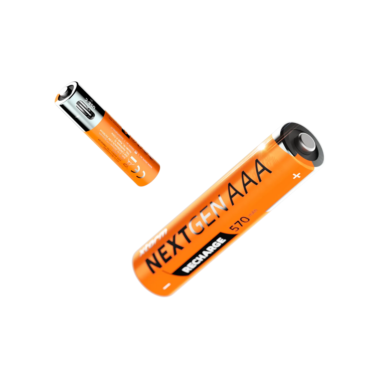Wiederaufladbare AAA-Batterien mit USB-C - 4er-Pack