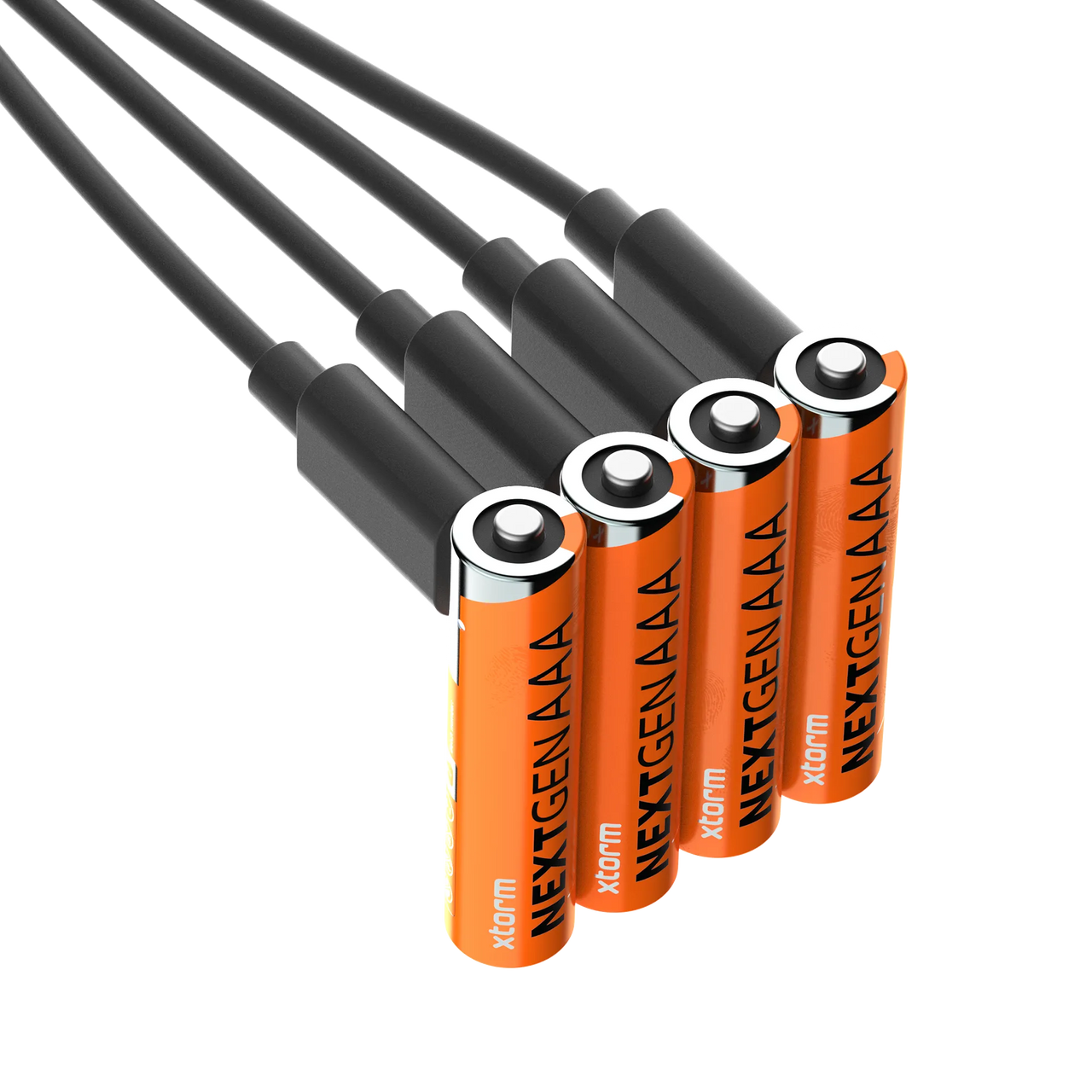 Wiederaufladbare AAA-Batterien mit USB-C - 4er-Pack