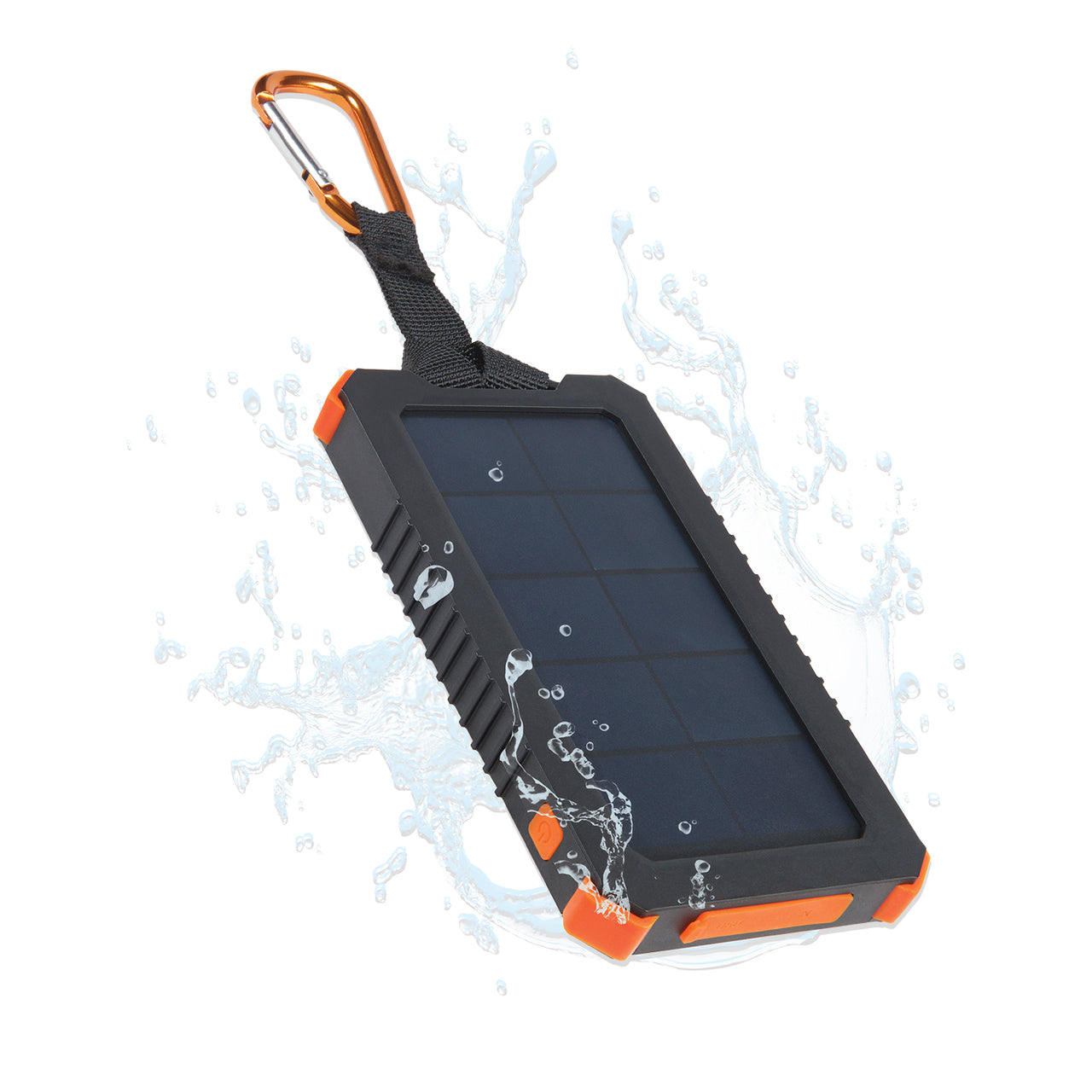 Xtreme Solar Powerbank Ladegeräte - 5000 mAh - Schwarz/Orange