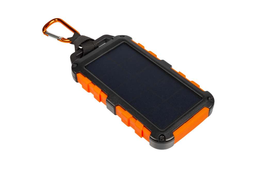 Xtreme Solar Powerbank Ladegeräte - 10000 mAh - Schwarz/Orange