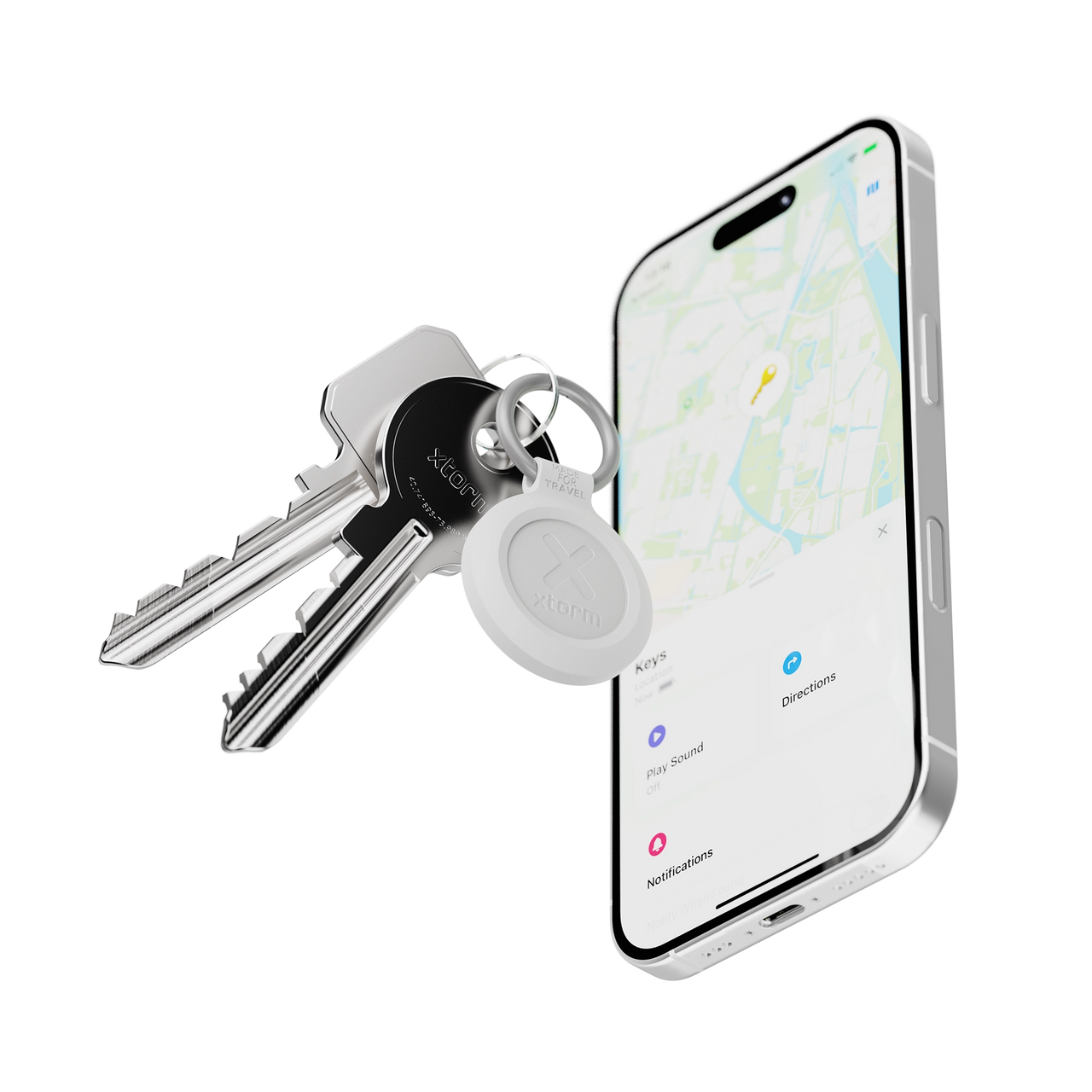 Water-resistant TravelTag - 3 Pack - Ash White