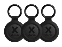 Thumbnail for TravelTag for Android & iPhone - Water-resistant - 3-Pack - Charcoal Black