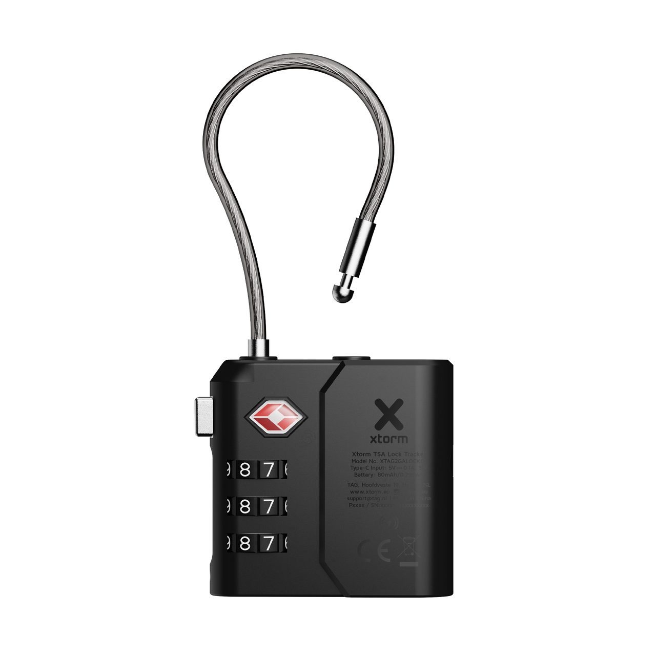 TSA Lock Tag – Gepäckschloss mit Tracker für Android & iPhone