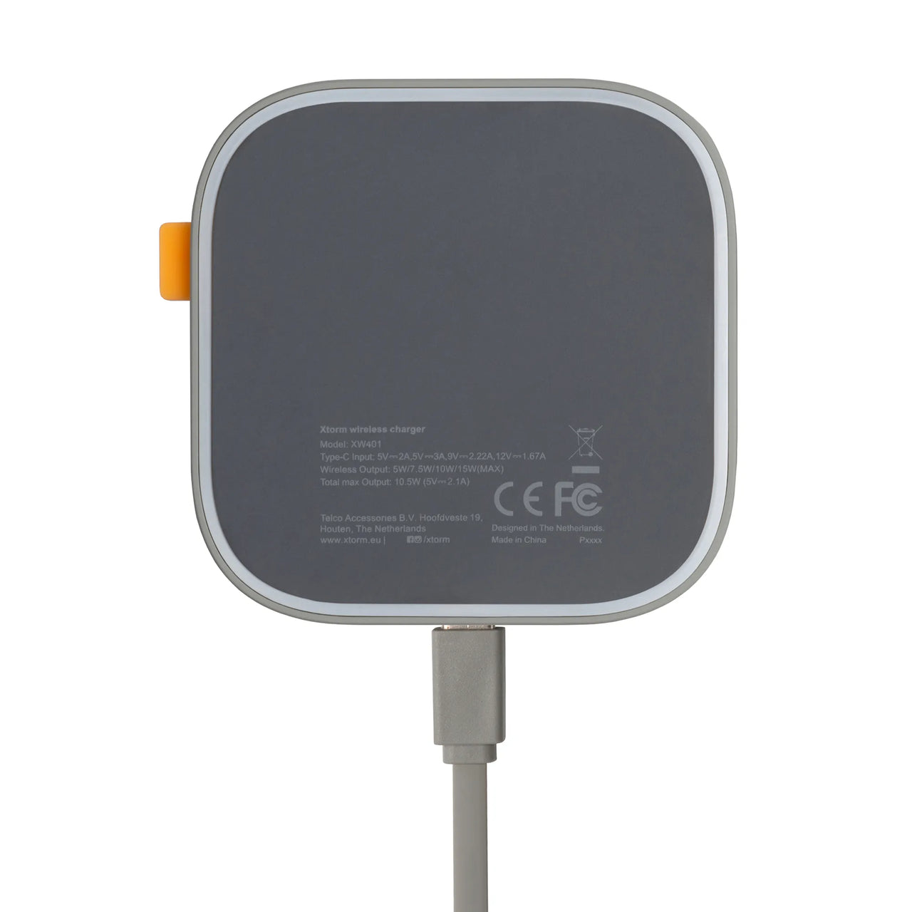 XW401 - Wireless Drahtloses Ladegeräte Solo - 15 W - Grau