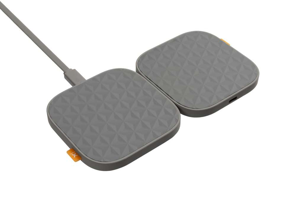 Wireless Drahtloses Ladegeräte Duo - 15 W - Grau