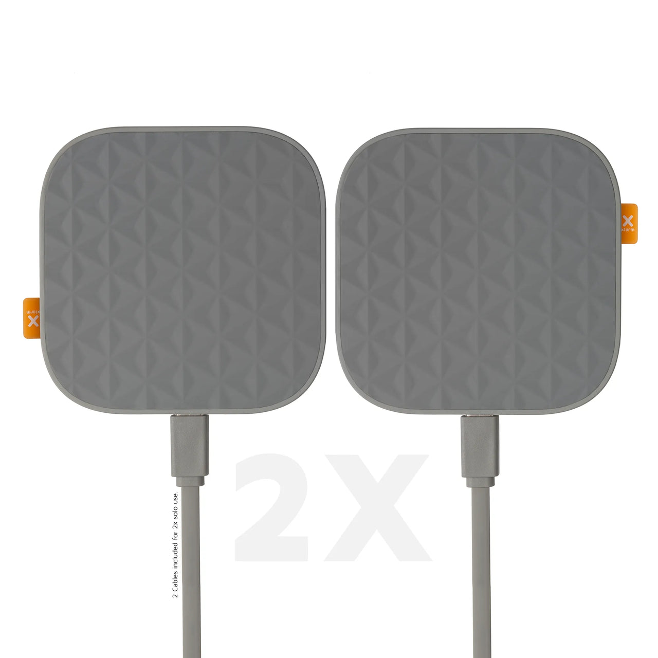 Wireless Drahtloses Ladegeräte Duo - 15 W - Grau
