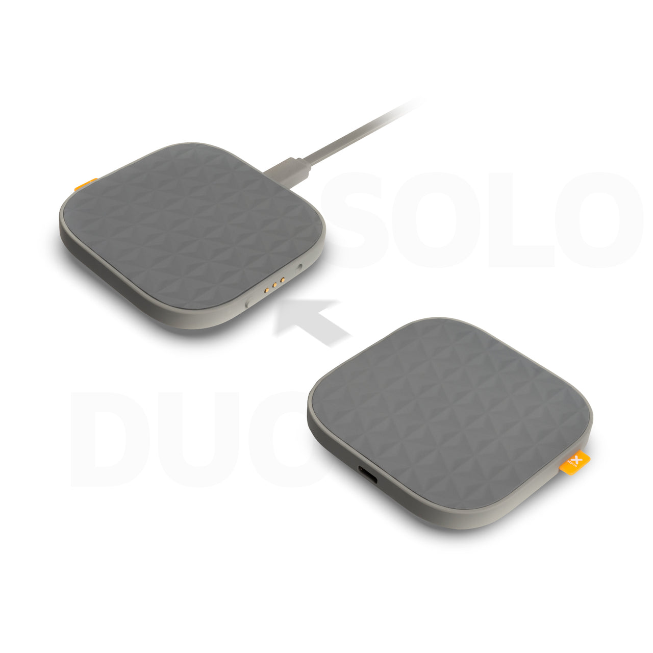 Wireless Drahtloses Ladegeräte Duo - 15 W - Grau