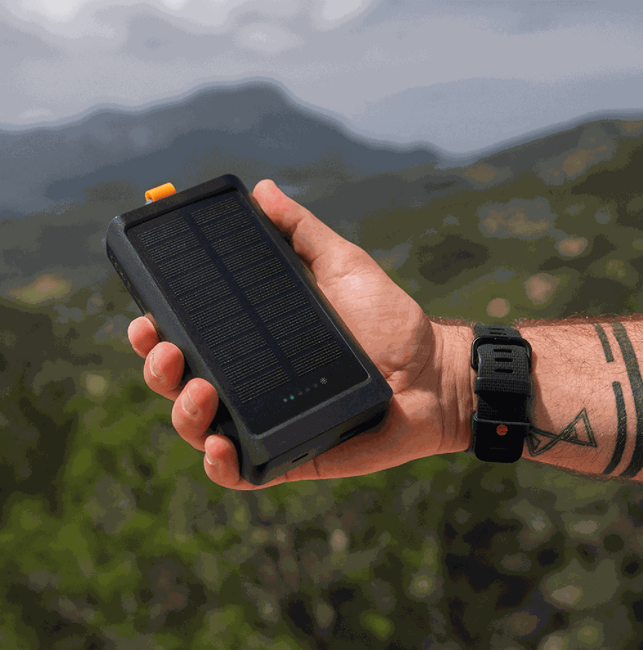 Go2 Power Bank Solarpanel und Taschenlampe 10.000 mAh - 15W