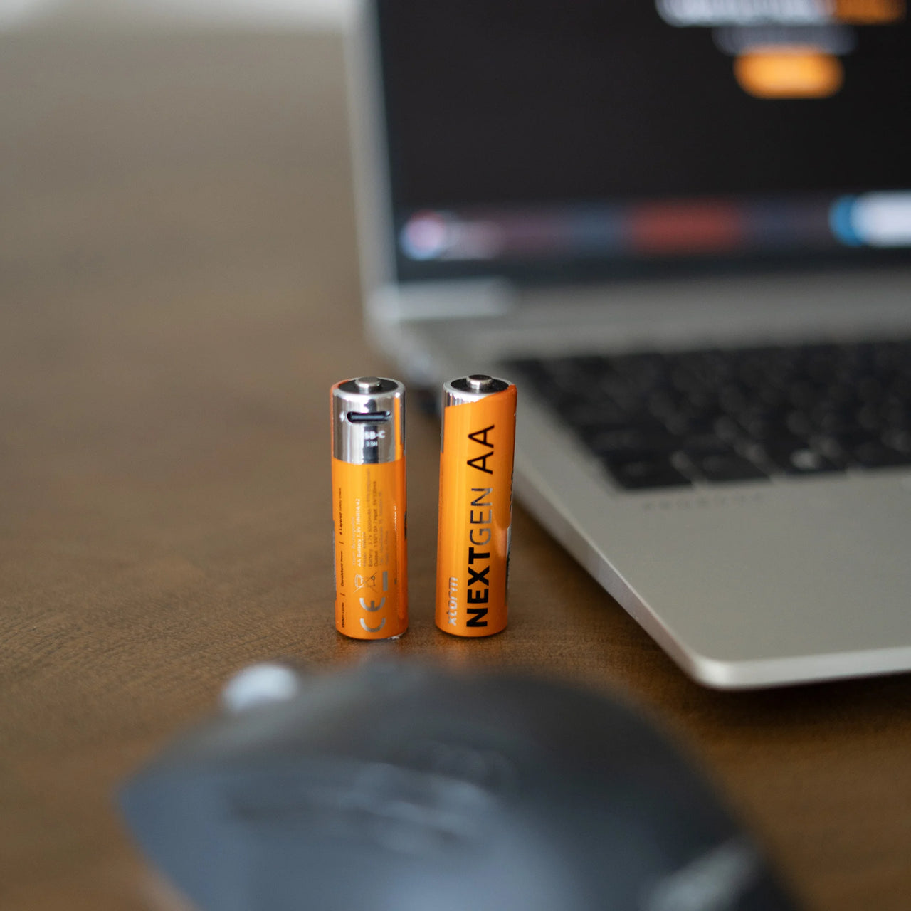 Wiederaufladbare AA-Batterien mit USB-C - 4er-Pack