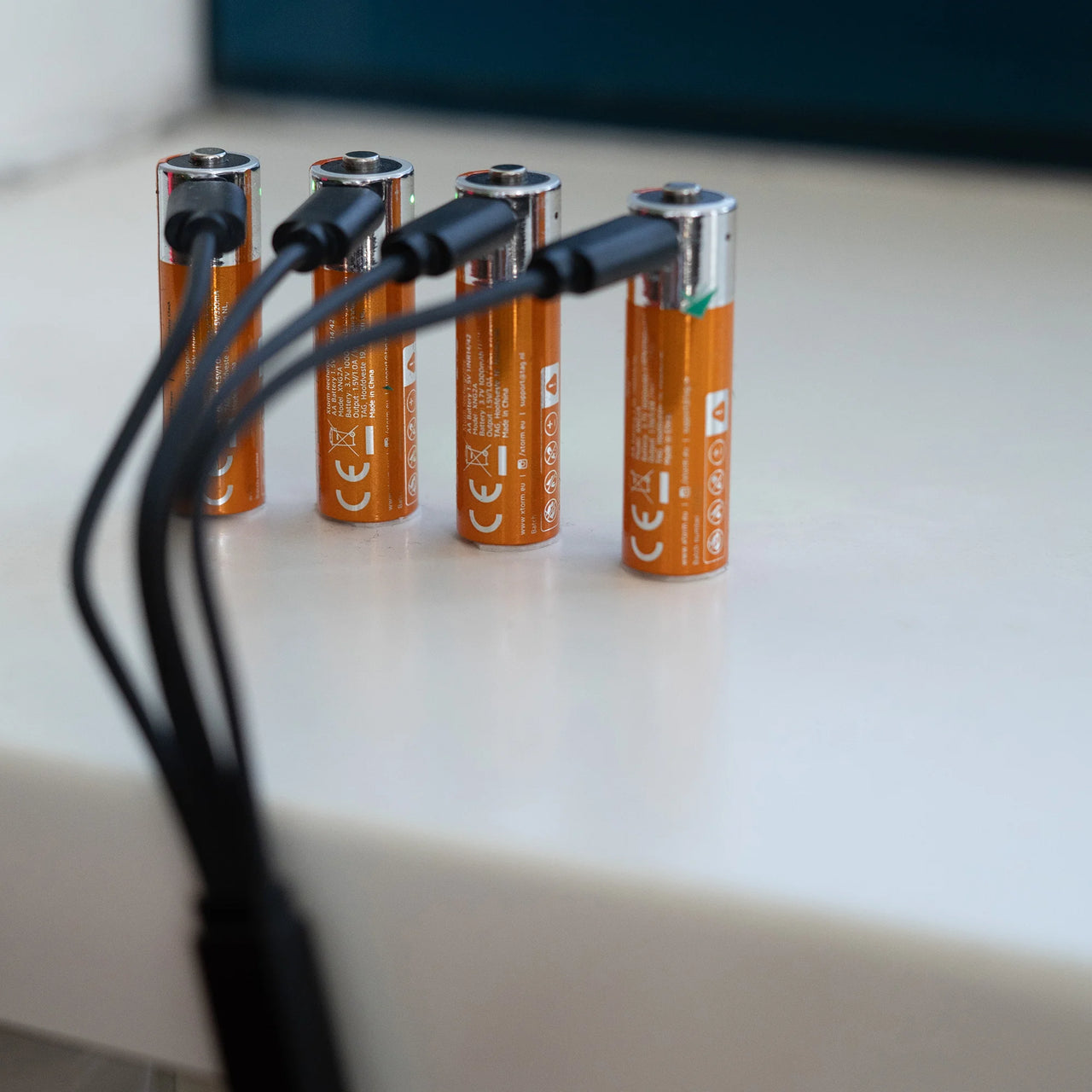 Wiederaufladbare AA-Batterien mit USB-C - 4er-Pack
