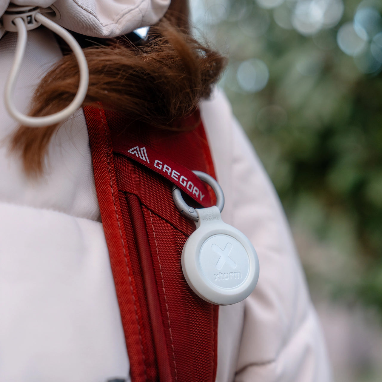 TravelTag for Android & iPhone - Water-resistant - Ash White