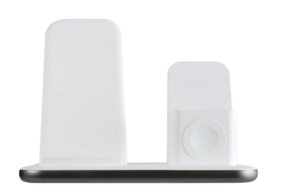 PowerStream 3-in-1 kabellose Ladestation für Apple-Geräte - Weiß/Space Grey