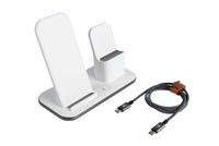 Thumbnail for PowerStream 3-in-1 kabellose Ladestation für Apple-Geräte - Weiß/Space Grey
