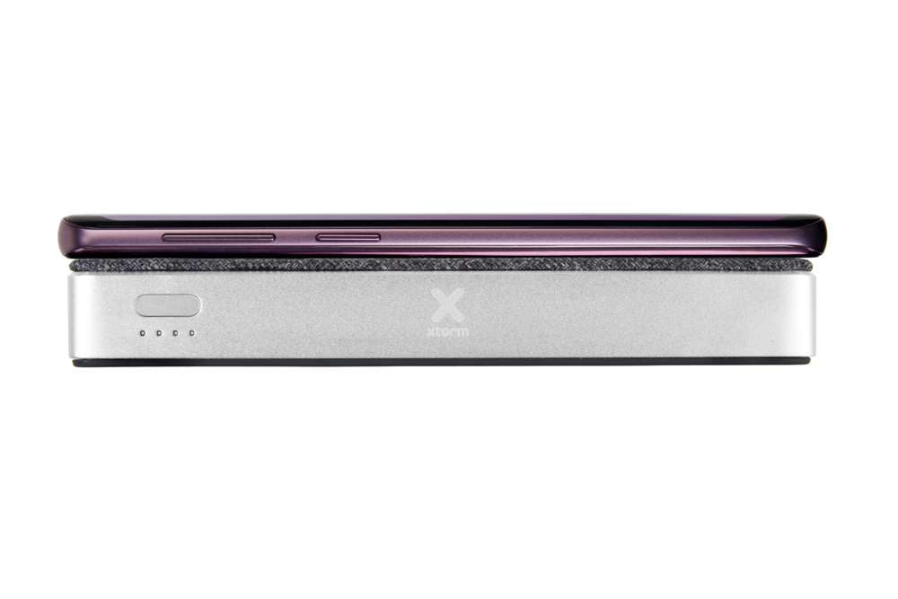 XW300 - Design Kabelloser Powerbank Wave - 8000 mAh - Grau