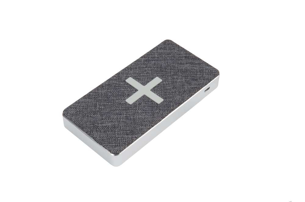 XW300 - Design Kabelloser Powerbank Wave - 8000 mAh - Grau