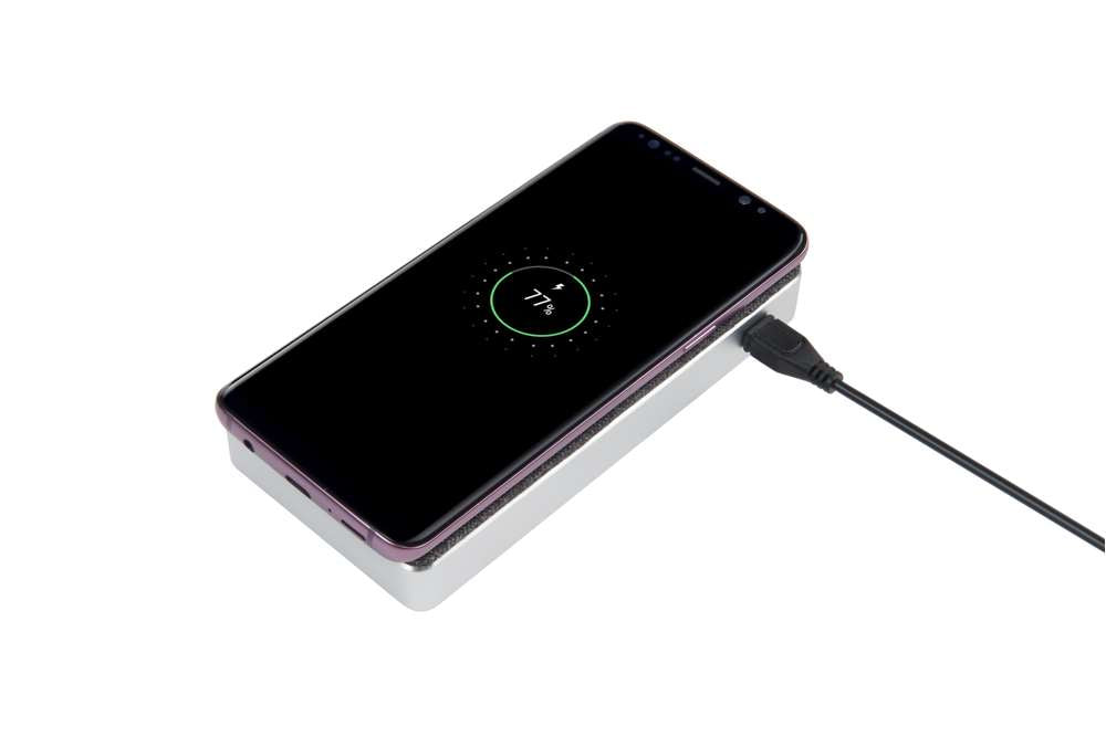 XW300 - Design Kabelloser Powerbank Wave - 8000 mAh - Grau