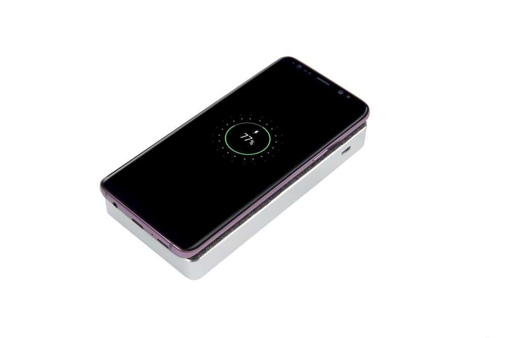 XW300 - Design Kabelloser Powerbank Wave - 8000 mAh - Grau
