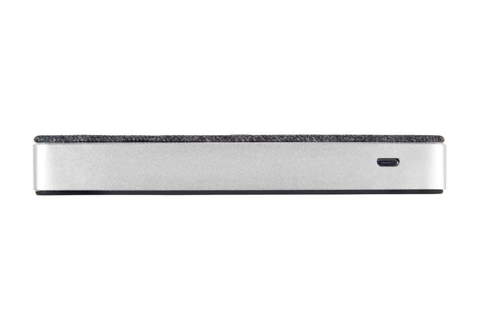 XW300 - Design Kabelloser Powerbank Wave - 8000 mAh - Grau