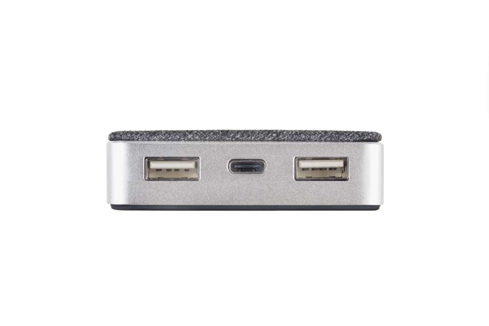 XW300 - Design Kabelloser Powerbank Wave - 8000 mAh - Grau