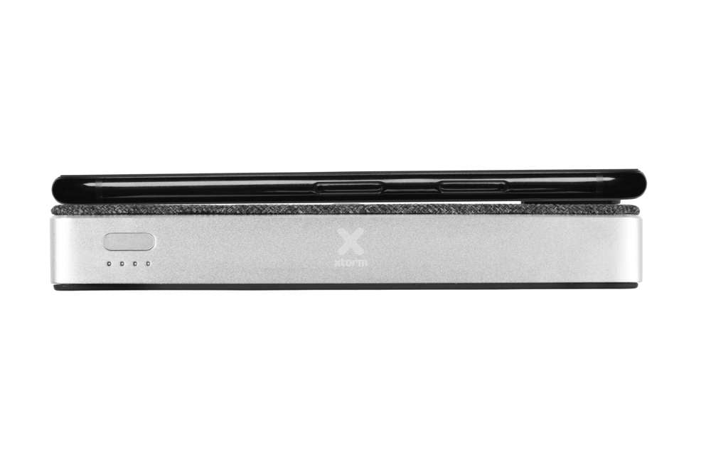 XW300 - Design Kabelloser Powerbank Wave - 8000 mAh - Grau